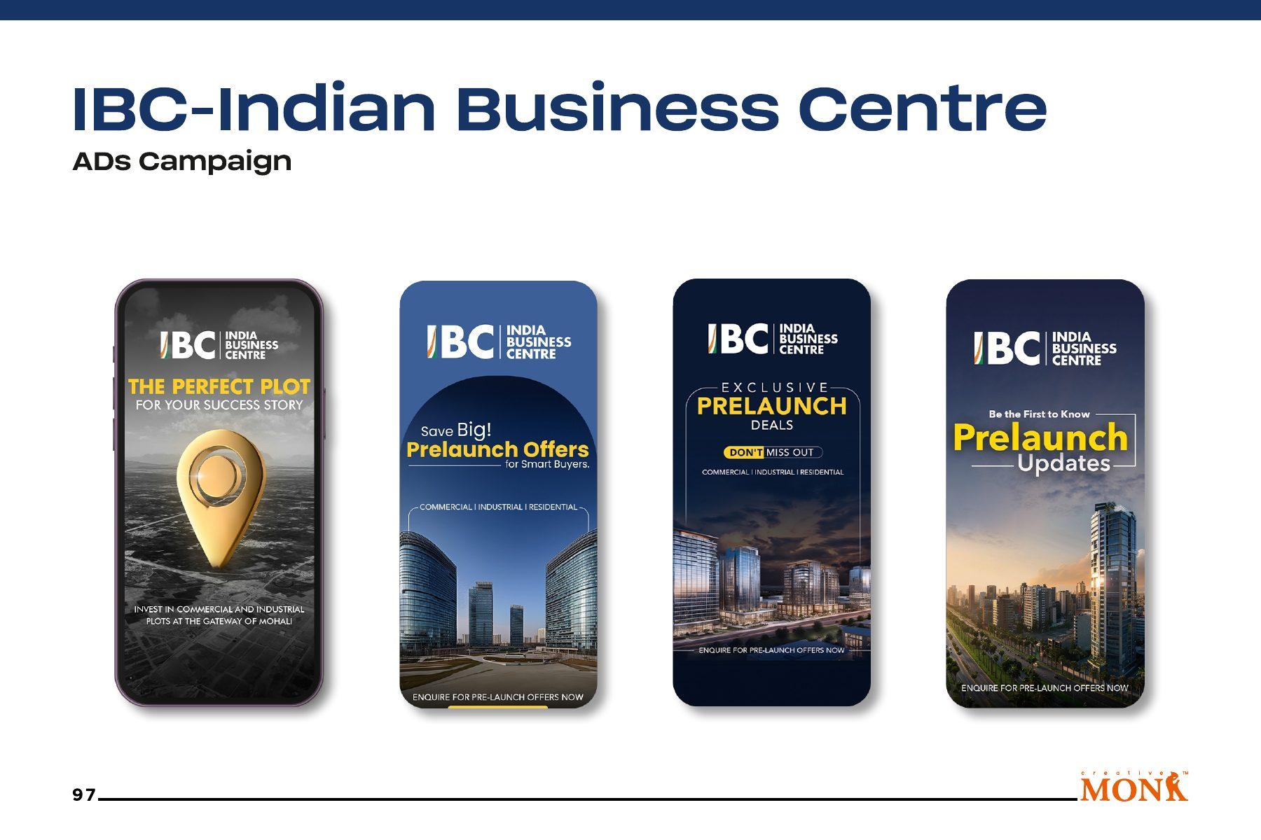 IBC — Indian Business Centre — Selling real estate before launch