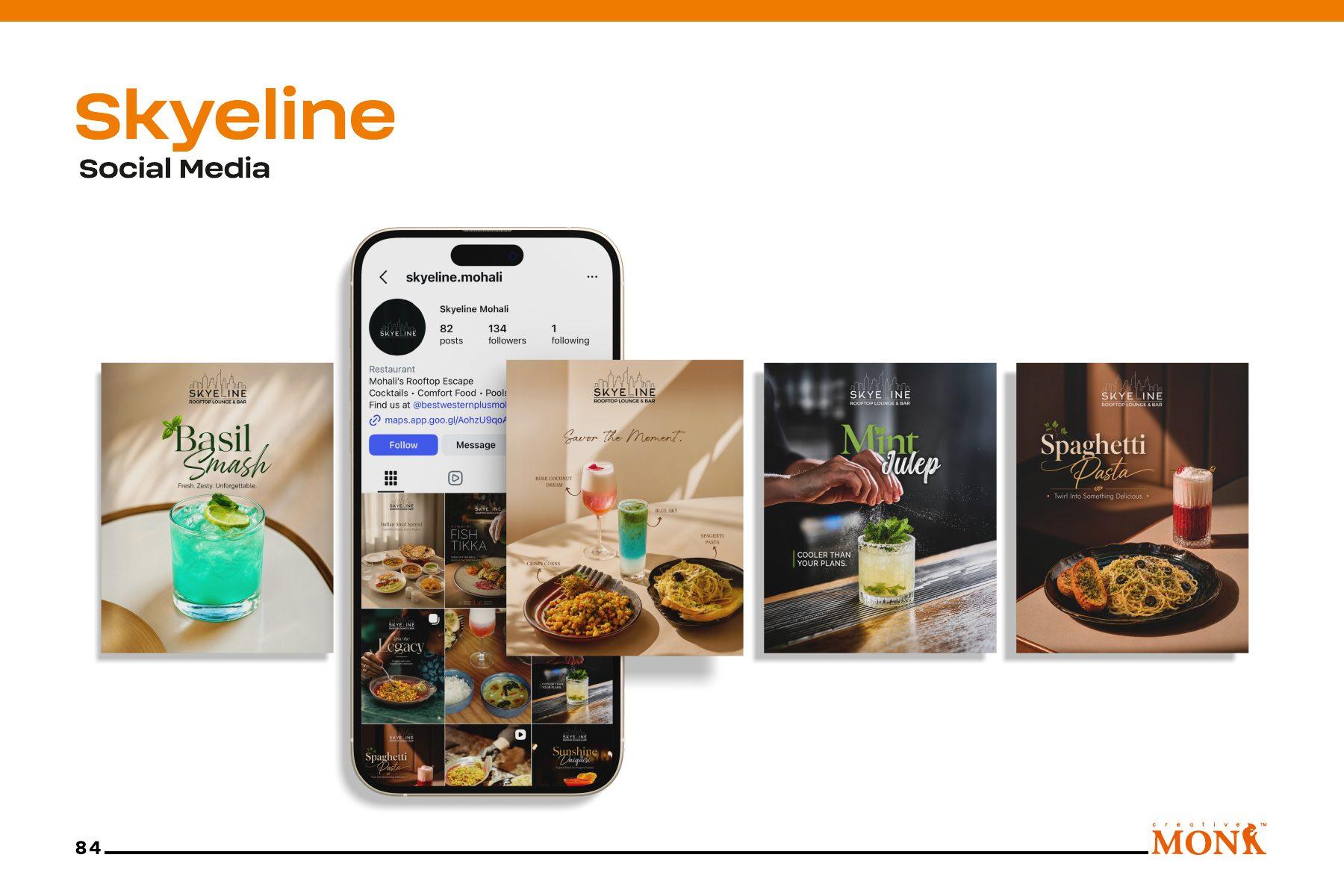 Skyeline — An F&B brand, always on feed