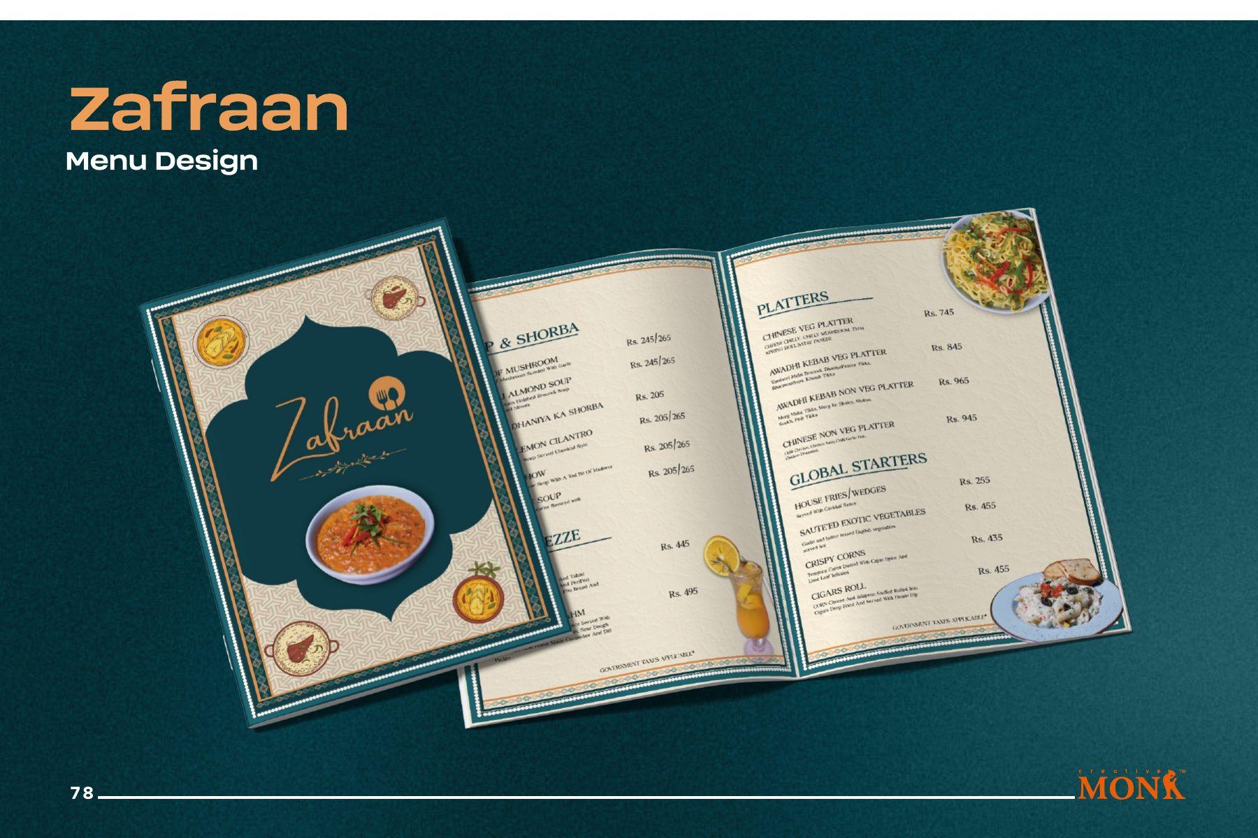 Zafraan — A restaurant, plated for social